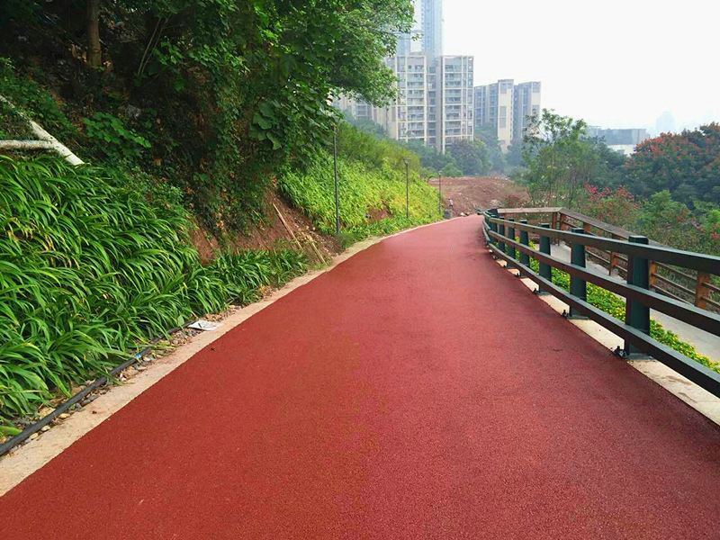 漳州芝山公園步道透水混凝土工程案例